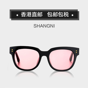 新款香港GM太阳镜墨镜男女大脸王一博同款开车韩版高级感大V品牌