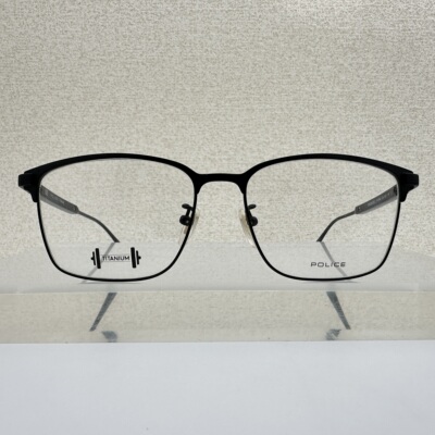 意大利police男士眼镜框可配近视VPLB08J方框纯钛70