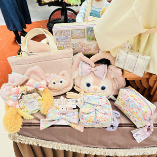 香港迪士尼 快乐相传 20周年玲娜贝儿可琦安七宝卡通双肩包 头箍