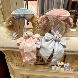 香港迪士尼2026达菲熊雪莉玫玲娜贝尔蝴蝶结发绳发圈卡通头箍发箍