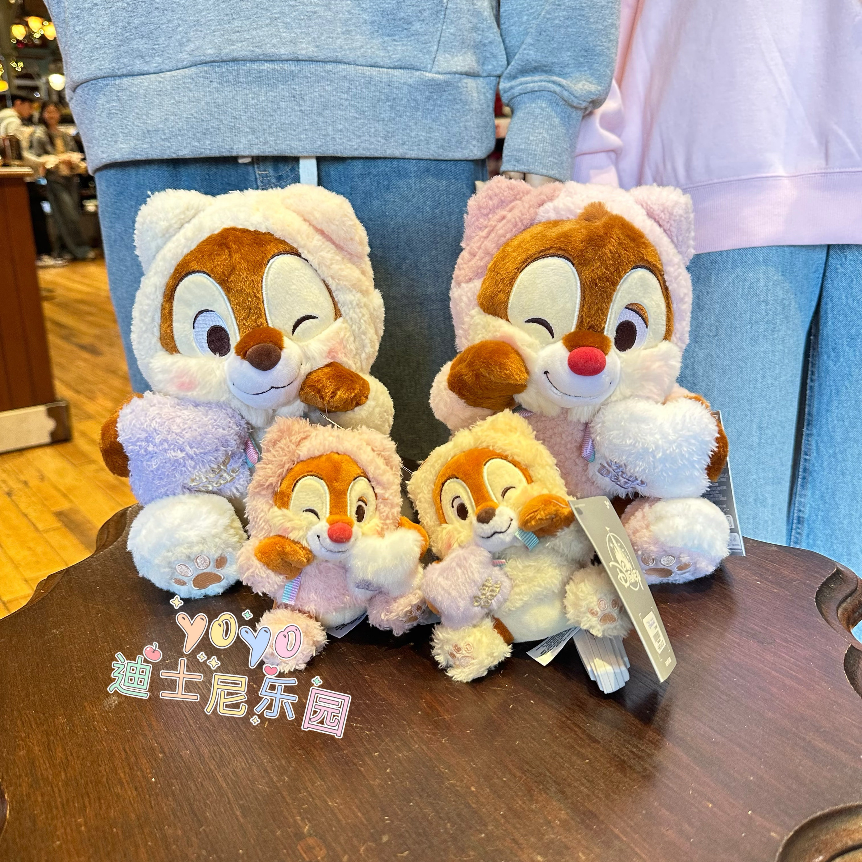 香港迪士尼冬日睡衣派对钢牙大鼻卡通周边毛绒公仔玩偶钥匙扣挂件