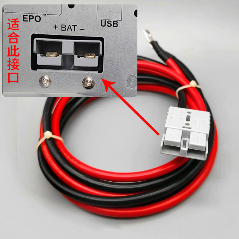 6KVA 20KVA主机不间断电源 UPSD主机与电池电源线 50A外接电池连