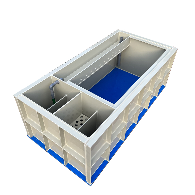 新款加厚锦鲤鱼池鱼箱酒店饭店超市海鲜鱼缸带过滤槽过W滤盒pp塑