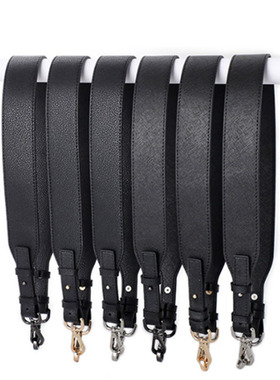 黑色mk包带替换包包宽肩带配件十字纹腋下包肩带S单肩包背带替换