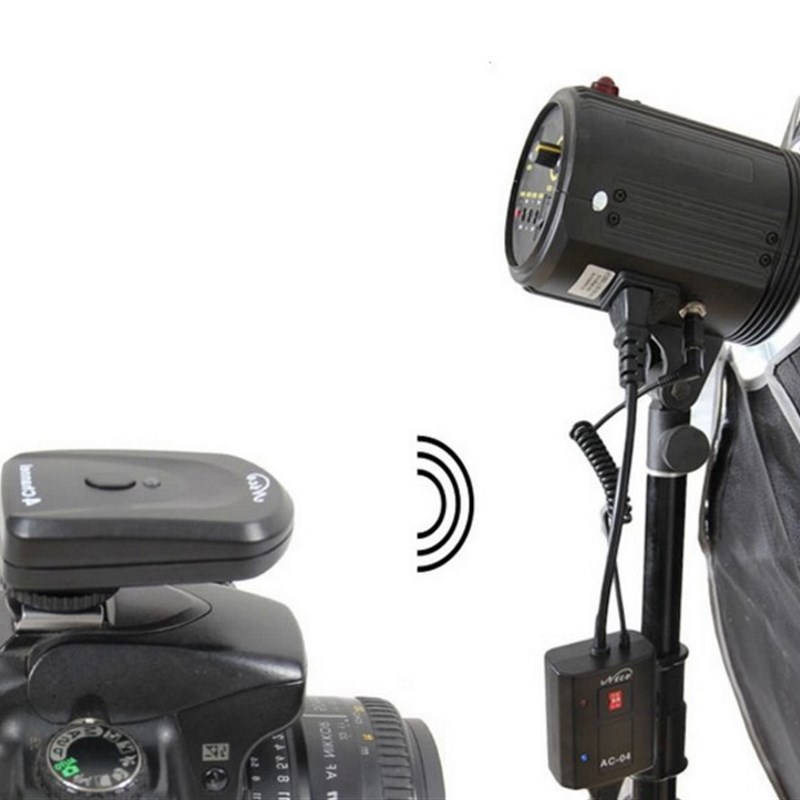 耐思AC-04 影棚影楼闪光灯引闪器z 金贝神牛影室闪光灯4通道交流