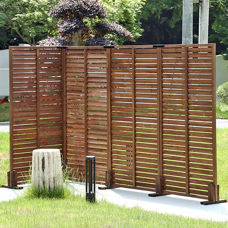 防腐木栅栏围栏篱笆花架实木百叶窗D网片屏风隔断户外庭院玄关装