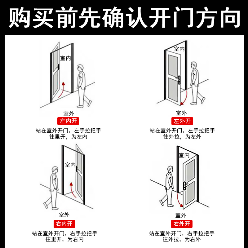 防盗门锁家用f套装锁具通用型把手铁门大门木门锁室内老式门锁配