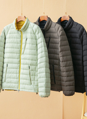 蛮文 渠道牛货 两面穿 户外机能95白鸭绒连帽立领排骨羽绒服56289