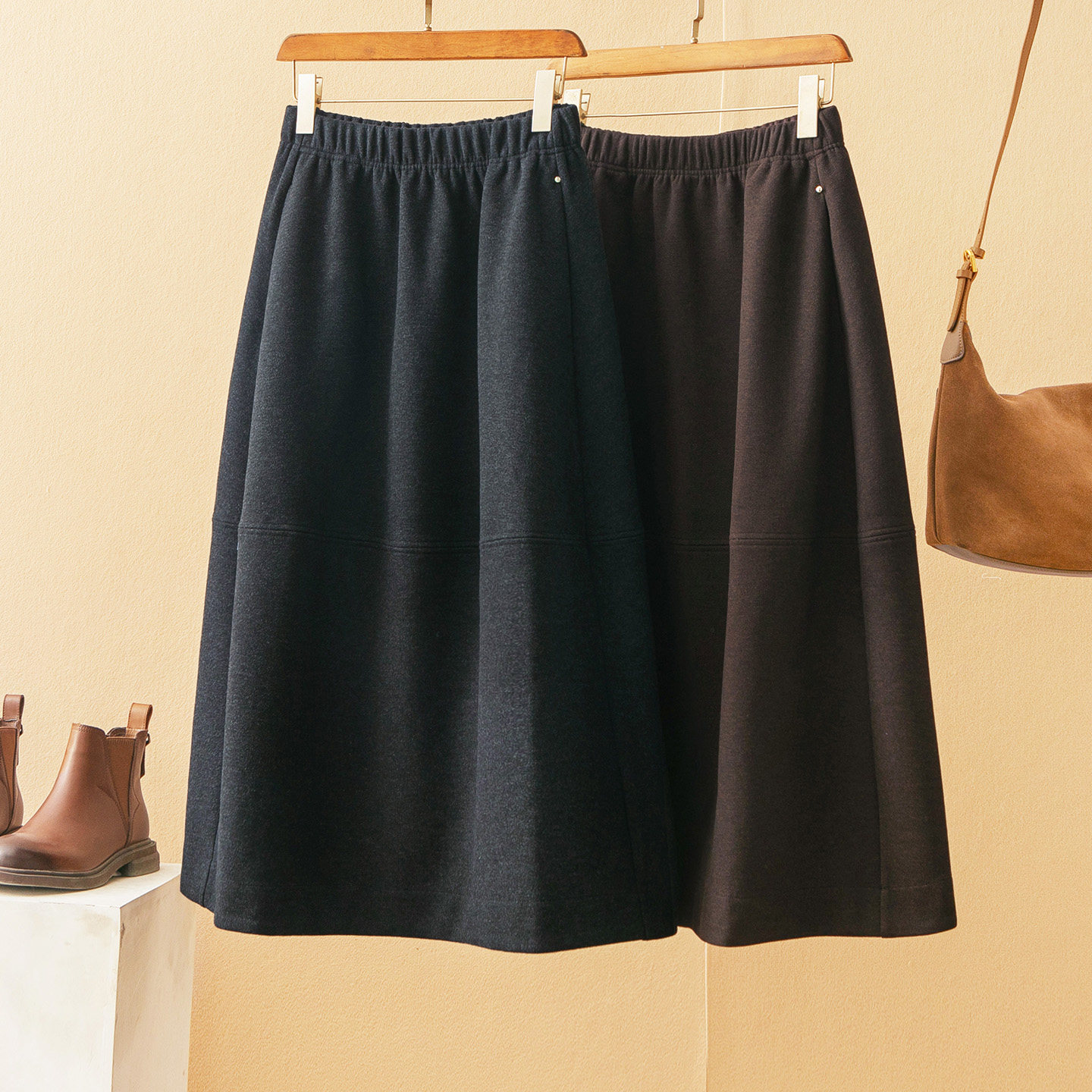 蛮文 梨形MM入 秋冬醋酯绵羊毛高腰显瘦立裁A字加厚花苞半裙5A246,女装/女士精品,半身裙,淘宝优惠券,粉丝福利购,淘宝优惠卷