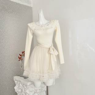 Catyears猫年玉桂绒雪奶fufu短款 连衣裙
