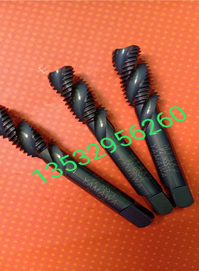 日本YAMAWA不锈钢用黑色螺旋丝攻M14M16M18M20X0.75X1X1.25X1.5X2