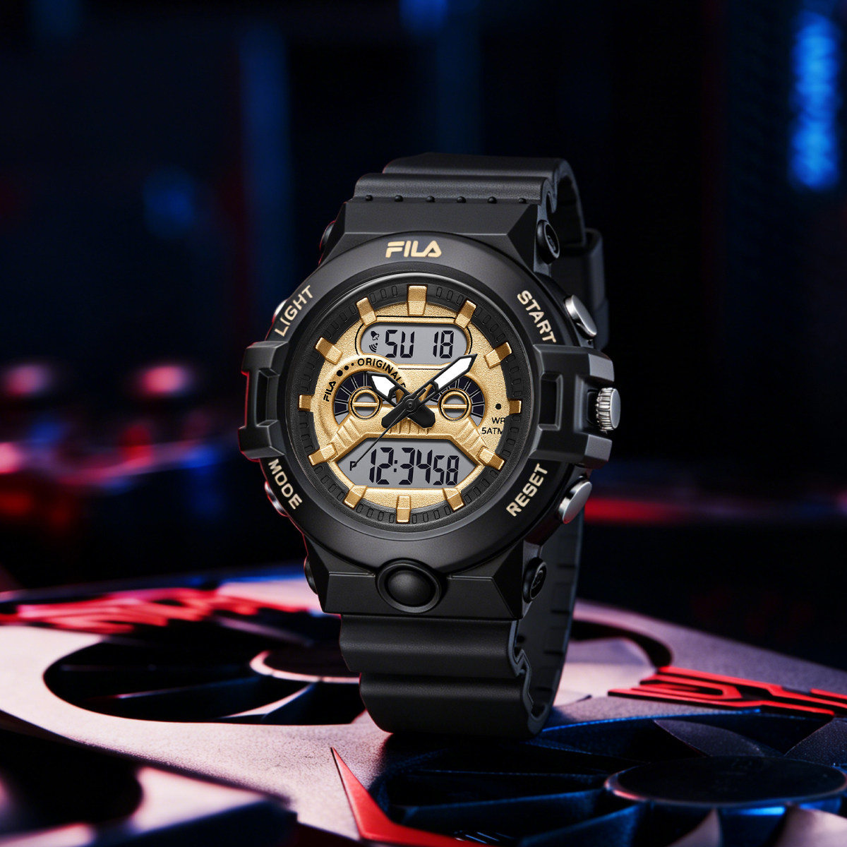 FILA斐乐学生初高中女生电子表高中学生只看时间电子手表女生6742