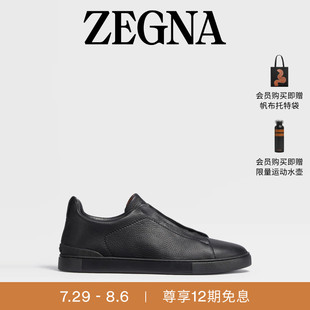 鹿皮Triple 12期免息 ZEGNA杰尼亞男鞋 Stitch?奢華休閑鞋