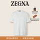 ZEGNA杰尼亚男装 T恤 荧光白棉质短袖 春季 新品