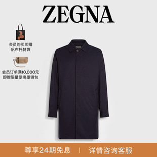 微纤维外套 300cc ZEGNA杰尼亚男装 海军蓝Motorin