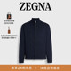 ZEGNA杰尼亚男装 Performance™羊毛拉链卫衣 海军蓝High