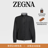 ZEGNA杰尼亚男装 黑色 灰色微纤维面料双面Brezza夹克外套