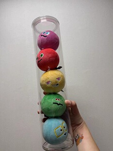 五月天盲球收纳高清透明耐摔罐子瓶子带盖子防潮五球收纳保护壳