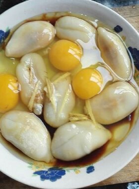 无盐宁波墨鱼蛋500g新鲜大白蛋东海乌贼蛋无膏淡味目鱼蛋乌鱼蛋汤
