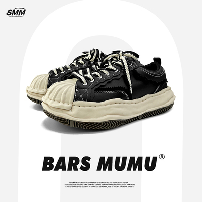 低帮溶解休闲溶解鞋黑色板鞋潮