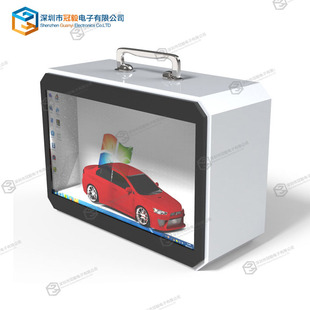 3d透明屏展示柜AI数字人互动全息透明屏展示柜厂家定制