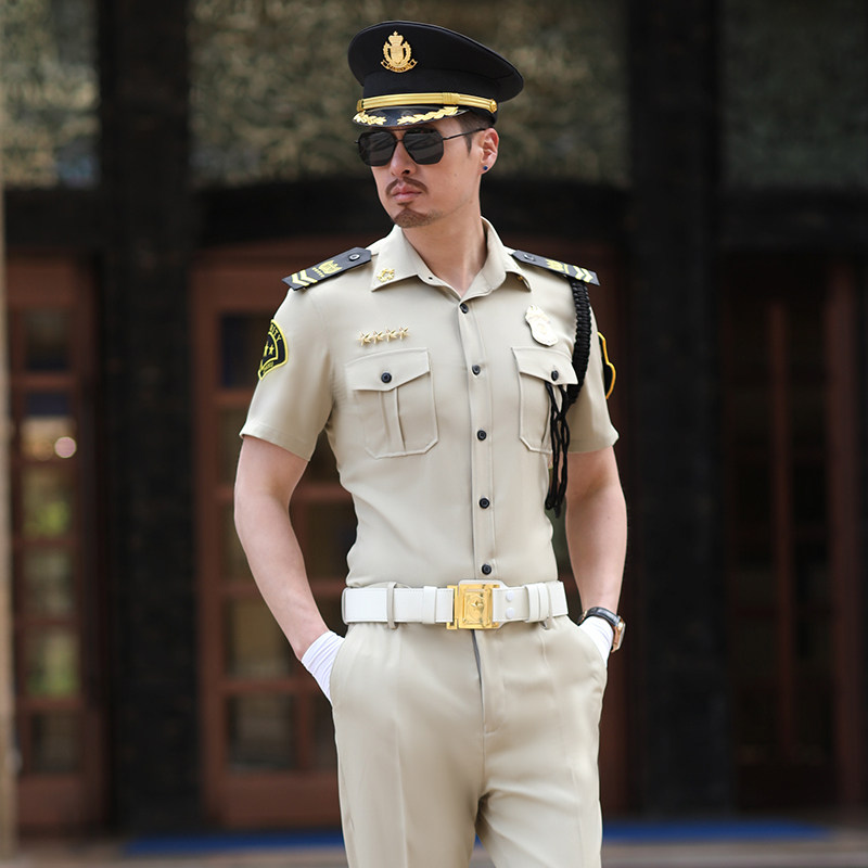 保安工作服男售楼部夏季2023年新式物业案场礼宾制服小区长袖衬衣