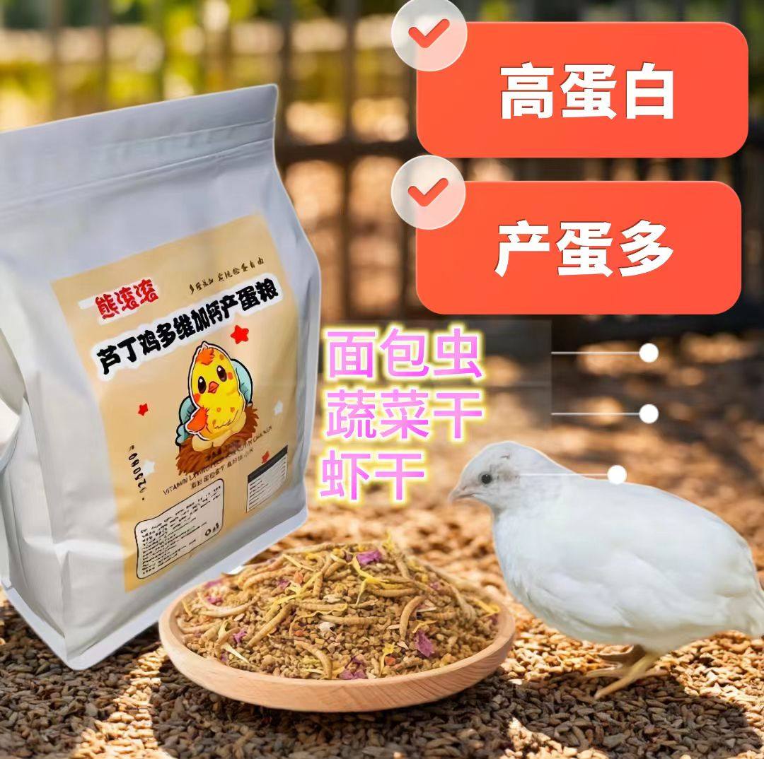 芦丁鸡鹌鹑鸟食营养健康面包虫