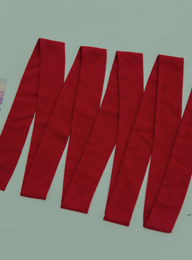 汉服系腰带发带祁衽居雨丝棉15色直裾腰带红色发带