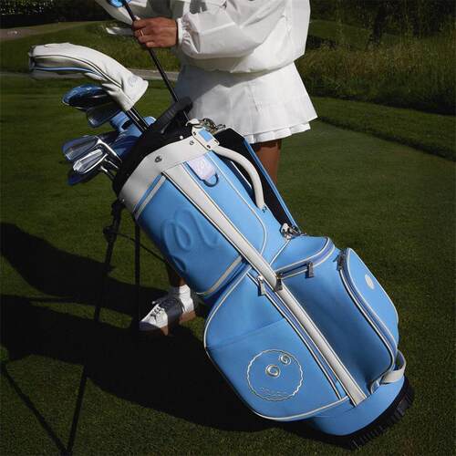 代购MALBON GOLF CART BAG高尔夫球包支架包球杆套包蓝色女性可拆