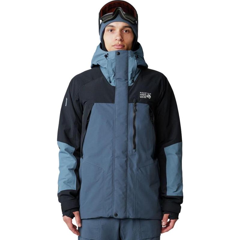 Mountain hardwear山浩男士冲锋衣保暖防风防水滑雪服连帽长款