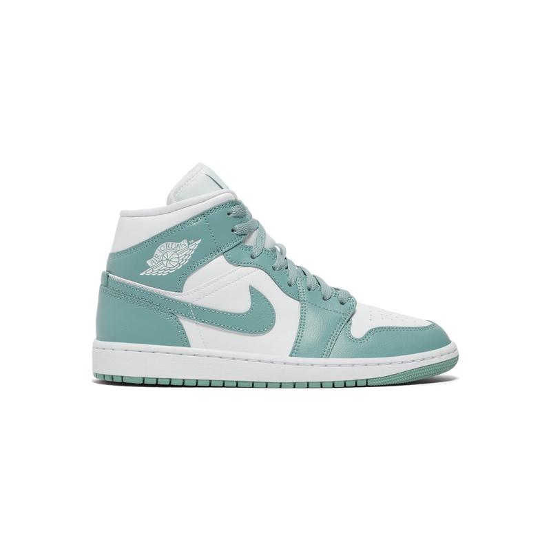 代购JORDAN女士篮球鞋缓震透气耐磨支撑性白色浅绿色皮革材质