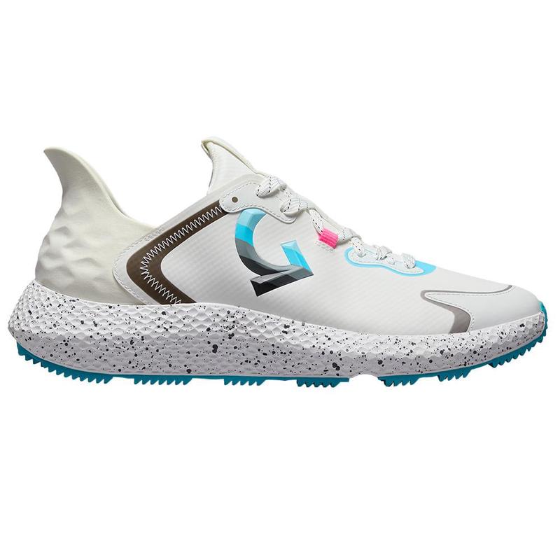 代购GFORE男士高尔夫球鞋全天候适用轻便舒适防泼水透气鞋面白色