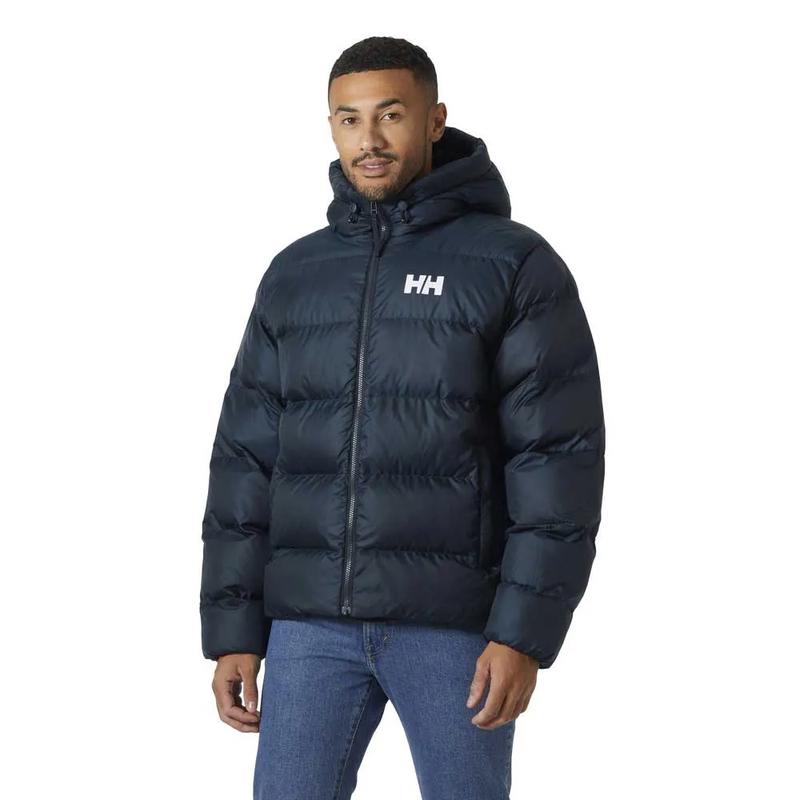 Helly Hansen/海丽汉森男式连帽保暖羽绒服蓝色休闲户外防风夹克