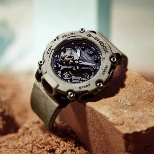 CASIO G-SHOCK卡西欧运动手表双显多功能男士腕表 GA2200SL-5A