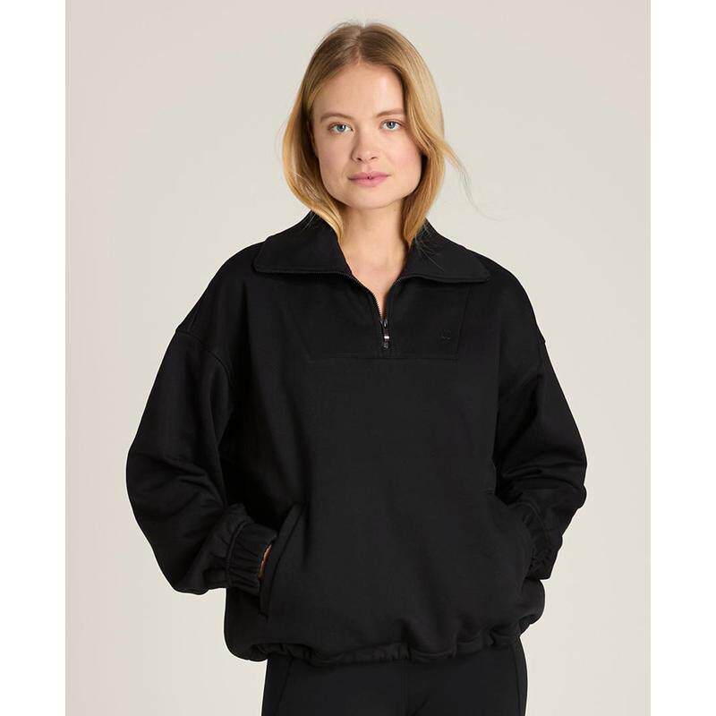 代购Wilson威尔胜女士半拉链卫衣保暖舒适可调节领口易叠穿