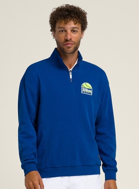 代购Wilson PARKSIDE 威尔胜新款男士半拉链针织卫衣时尚长袖网