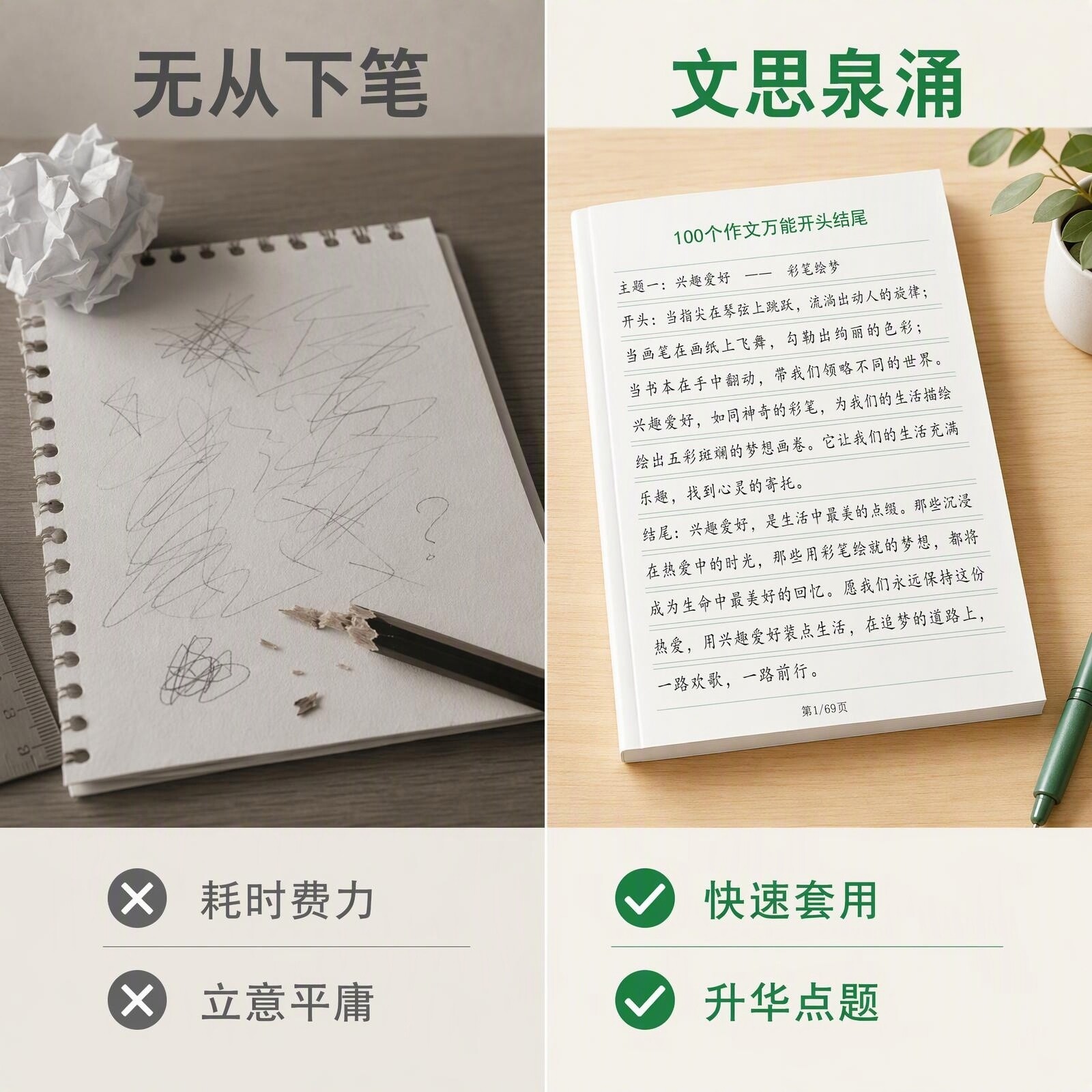 作文万能开头结尾金句素材积累