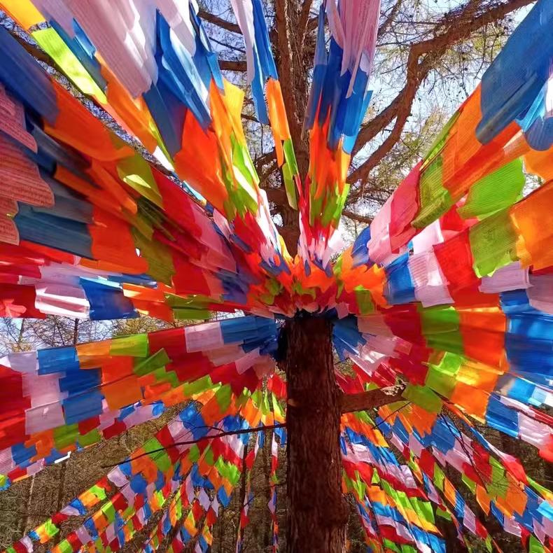 五色经幡批量发横挂经幡