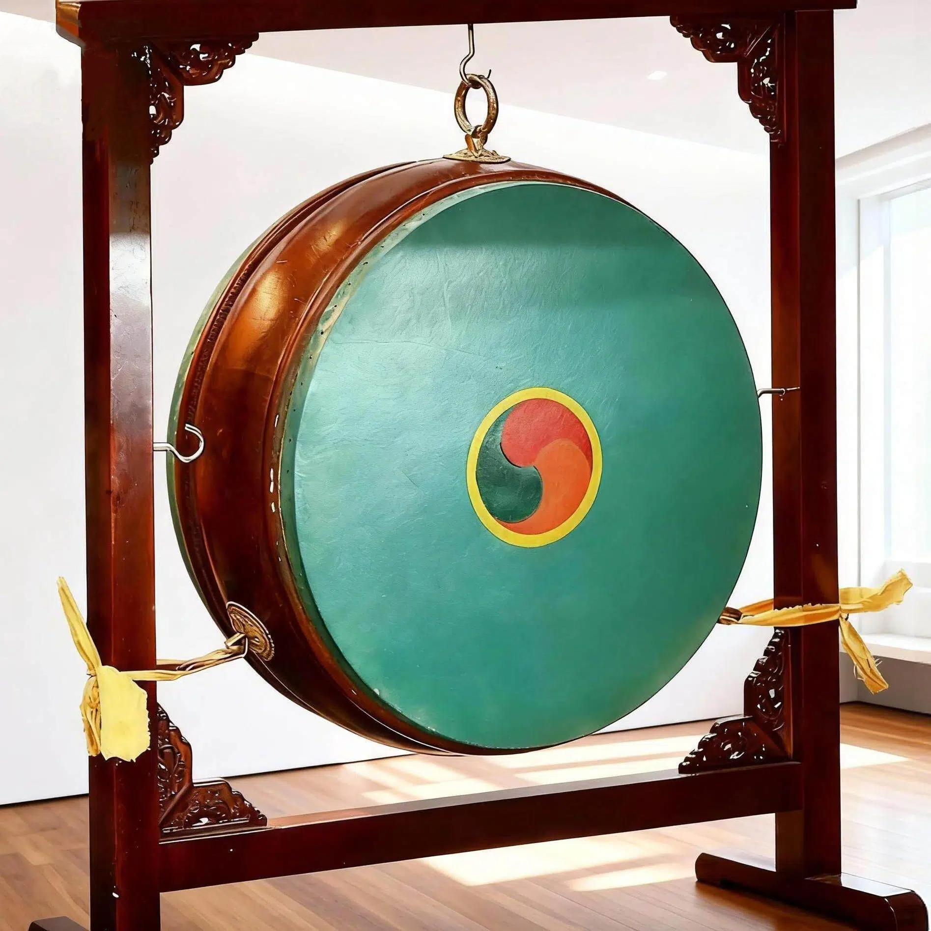 密宗鼓手工法鼓牛皮鼓槌鼓立式鼓乐器鼓全套小锣鼓断法鼓