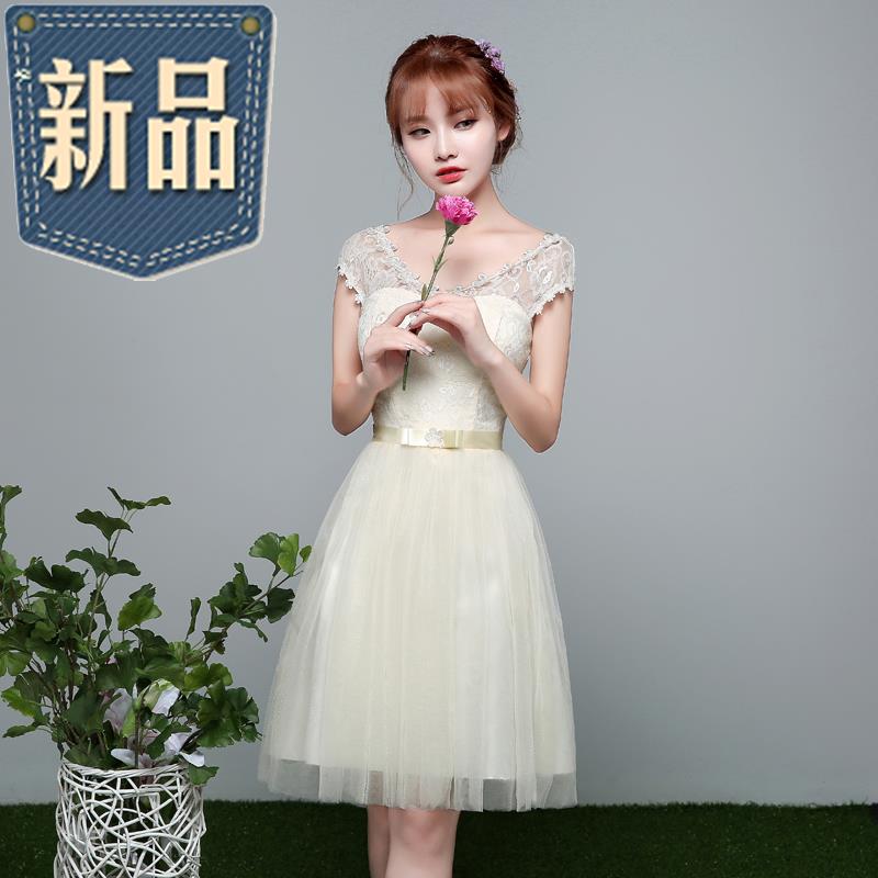 婚礼伴娘礼服斜肩裙子套装单肩天蓝色豆沙色冬天中e式学生短款少在类目 女装/女士精品, 婚纱/旗袍/礼服, 礼服/晚装中 - 来自Buy2taobao.com提供专业的淘宝代购服务