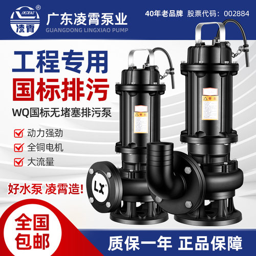 凌霄铸铁大流量污水泵三相抽水泵