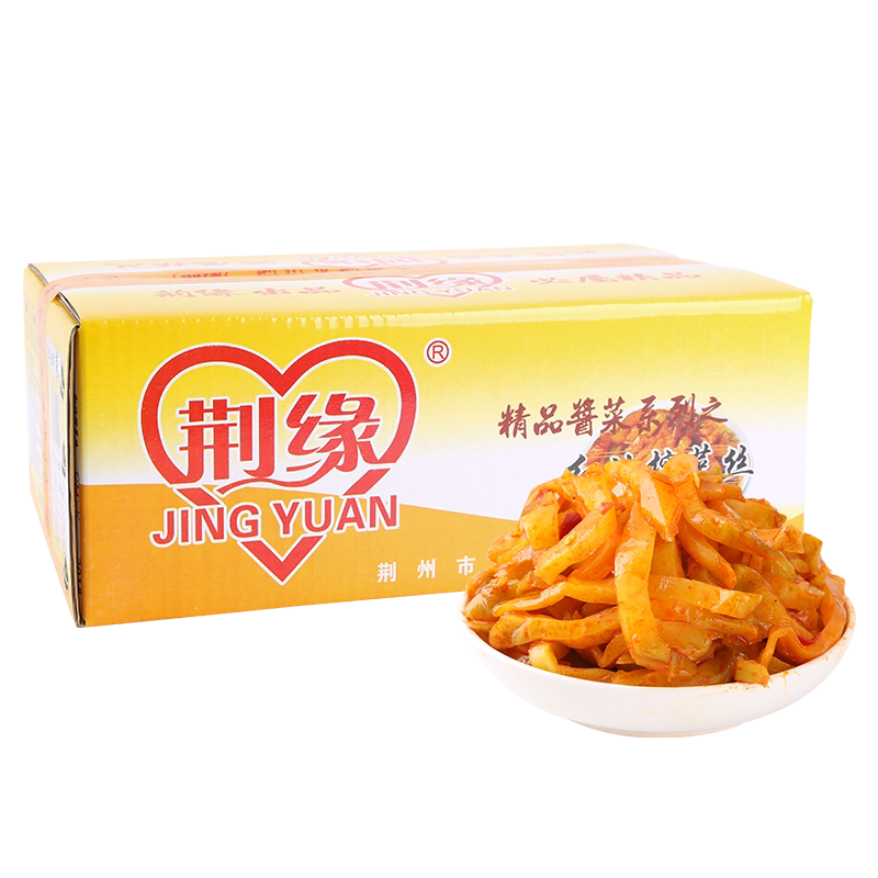 荆缘整箱装重庆特产红油榨菜丝