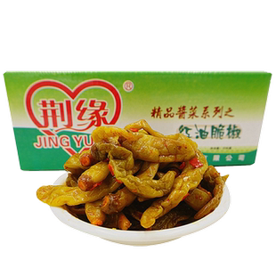 荆缘酱菜红油脆辣椒大包整箱装超辣腌制泡菜咸菜特辣黄尖椒下饭菜