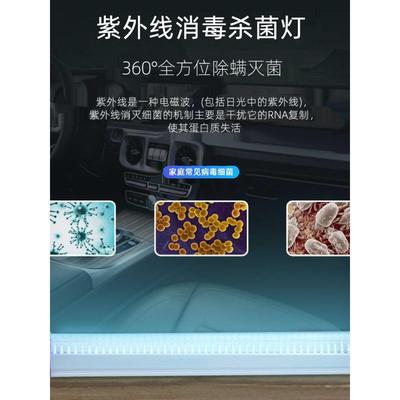 手持式紫外线消毒灯车载杀菌灯家用除螨衣柜灭菌灯室内消毒灯管