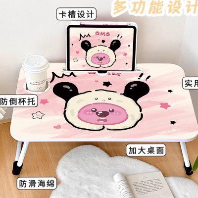 露比小海狸床上小桌子可折叠学习书桌电脑桌卡通儿童卧室飘窗学习