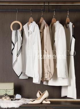 样板房衣帽间衣服女生衬衫洋装衣柜摆件装饰品展厅样品屋展示中心