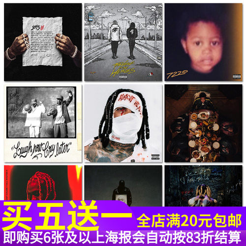 Lil Durk利尔杜克专辑海报嘻哈说唱歌手照片Rapper音乐装饰墙贴画