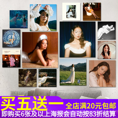 Laufey林冰专辑海报贴画爵士音乐歌手写真照片酒吧琴行装饰墙贴纸