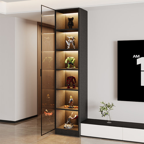 电视柜旁边玻璃酒柜展示柜