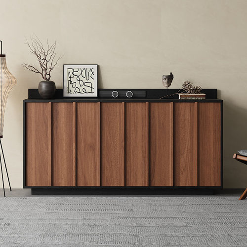 中古风餐边柜靠墙茶水柜储物柜